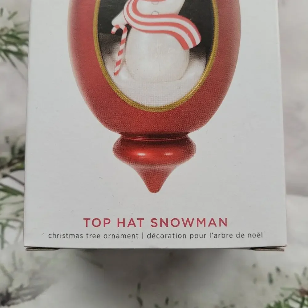 NWT 2022 Hallmark Keepsake Top Hat Snowman Ornament